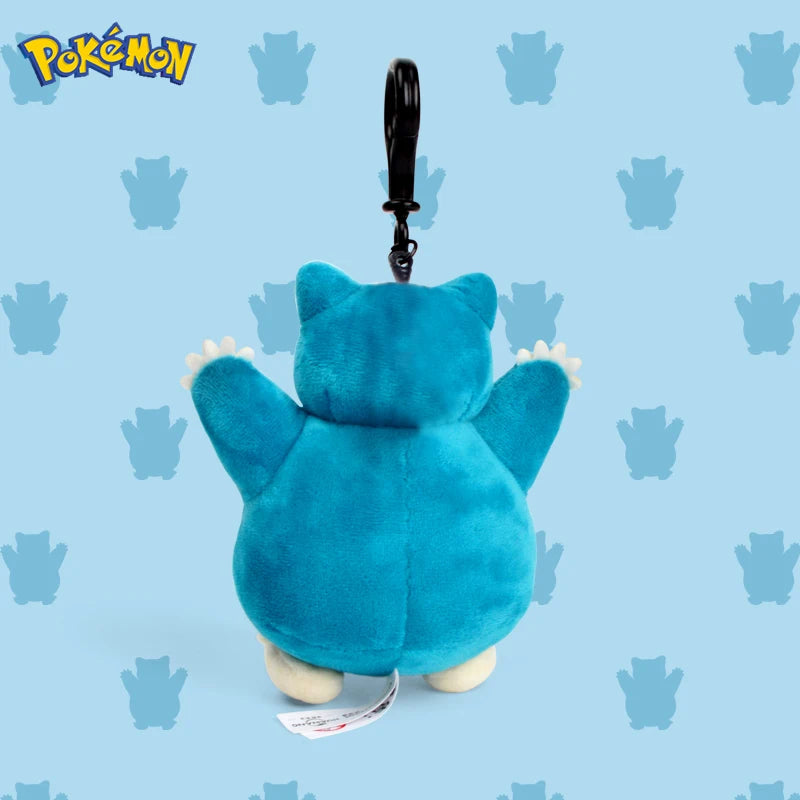 Genuine Animal Pokemon Series Pikachu Snorlax Kawaii Plush Toys Cute Pendant Keyring Keychain Birthday Party Gifts For Kid Boy