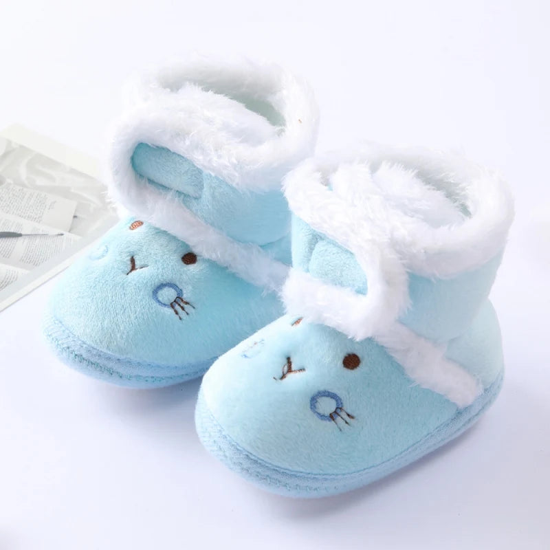 Winter Snow Baby Boots Newborn Warm Booties Soft Sole First Walkers Shoes for Baby Girls Boys Infant Shoes Toddler 0-18Months