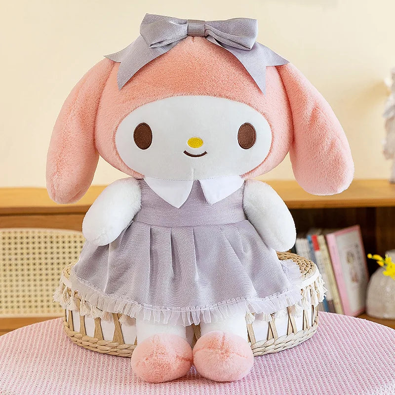 Sanrio My Melody Stuffed Toy Cartoon Tulle Skirt Series 40cm Plushier Soft Throw Pillow Plush Doll Birthday Gift Valentines Gift