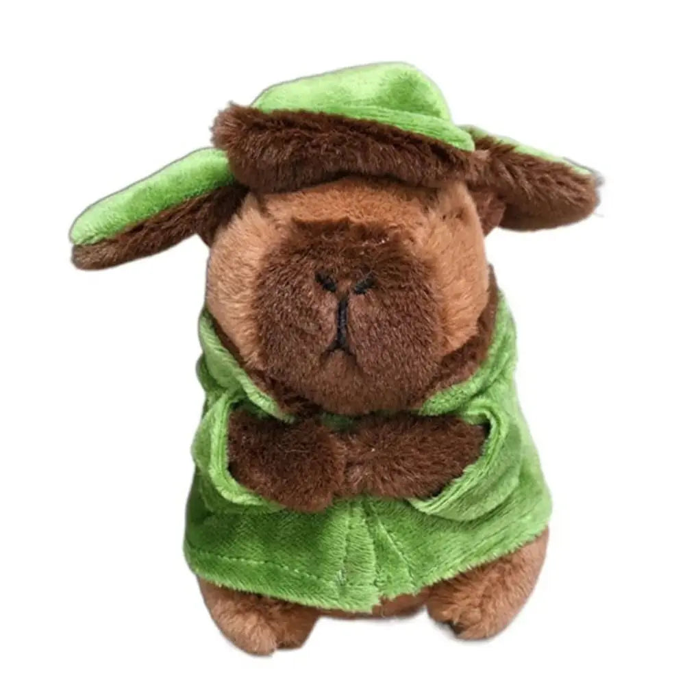 Multicolor Plush Capybara Keychain Cute Toy Cartoon Capybara Headgear Capybara Doll Accessories Guinea Pig Fluffty Animal Doll