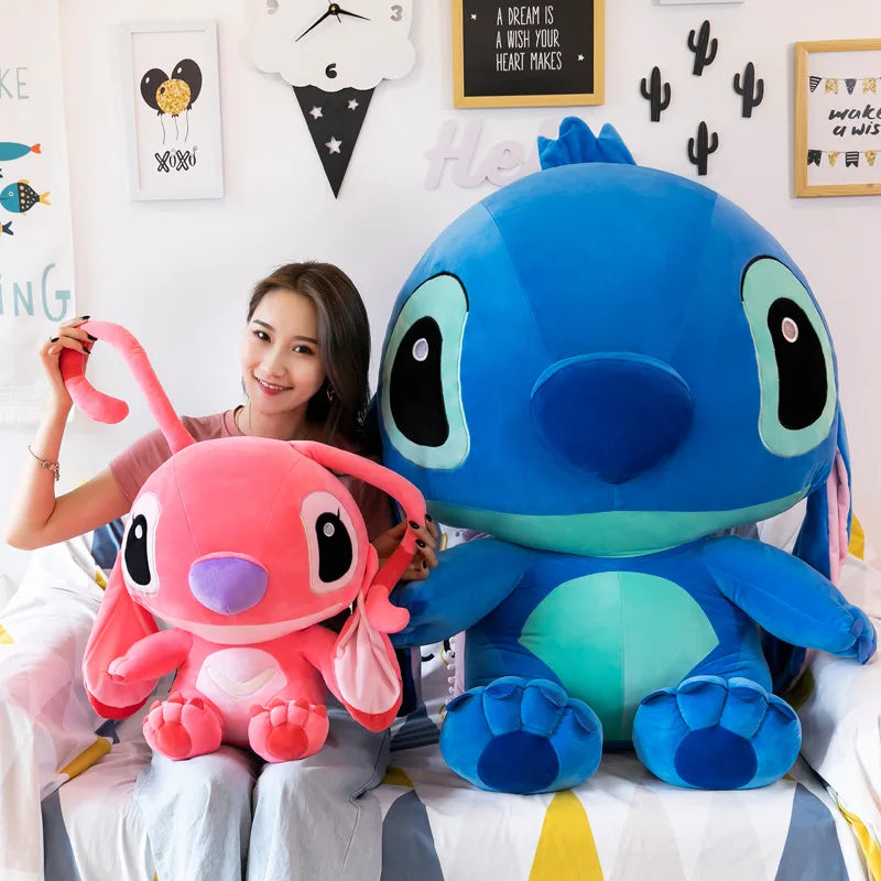 25-55cm Anime Figure Stitch Plush Toy Children's Toys Kawaii Cute Pink Blue Soft Filling Plush Doll Action Figure Model Pendant