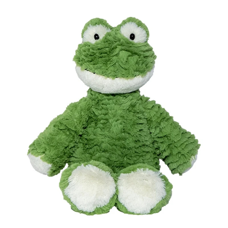 25cm Furry Frog Doll Stuffed Animal Cute Smiling Frog Plush Toy Sleeping Plushies Appease Gifts For Girl