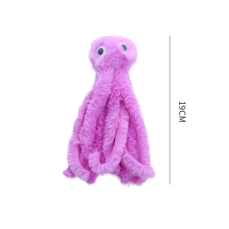 Cat toys Cute octopus plush toy cat interactive play toy  bite resistant teeth  pet supplies