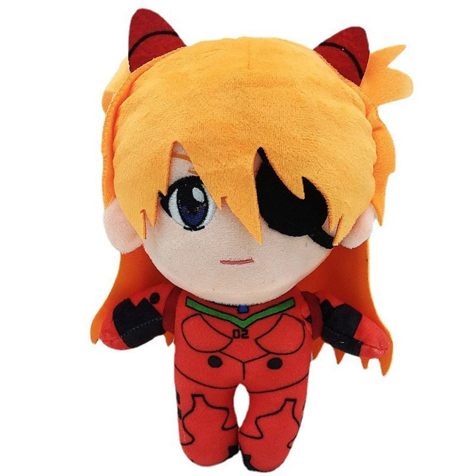 20CM Ayanami Rei Plush Asuka Langley Soryu Rei Plush Stuffed Ray Japanese Anime Kawaii Cute Cartoon Toys Dolls Bed Gift