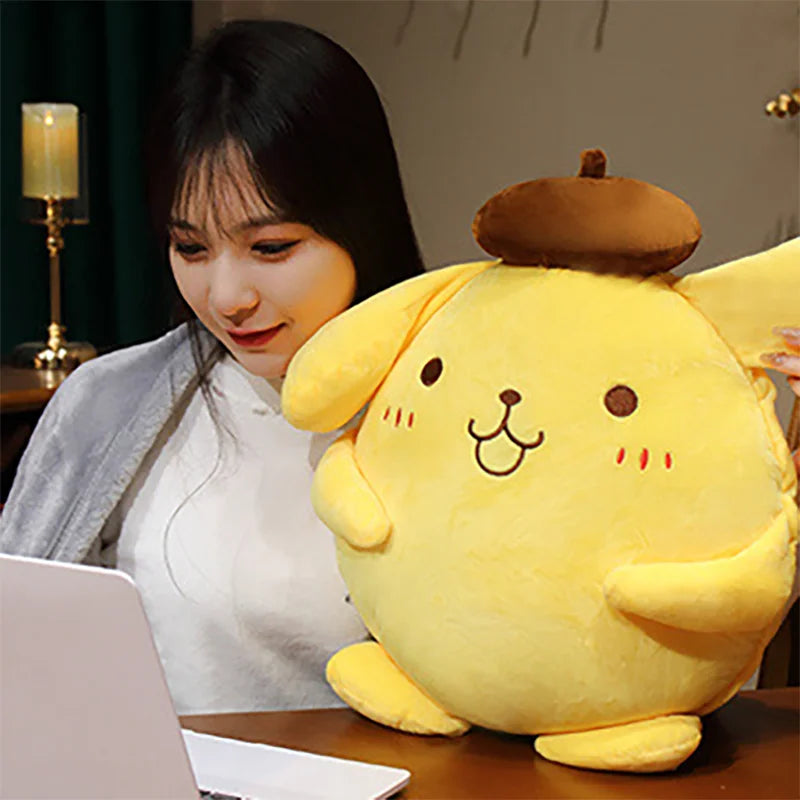 40cm Pompompurin Plush Toys Anime Peripherals Lovely Soft Stuffed Animal Pillow Room Decor Doll Kawaii Children Birthday Gifts