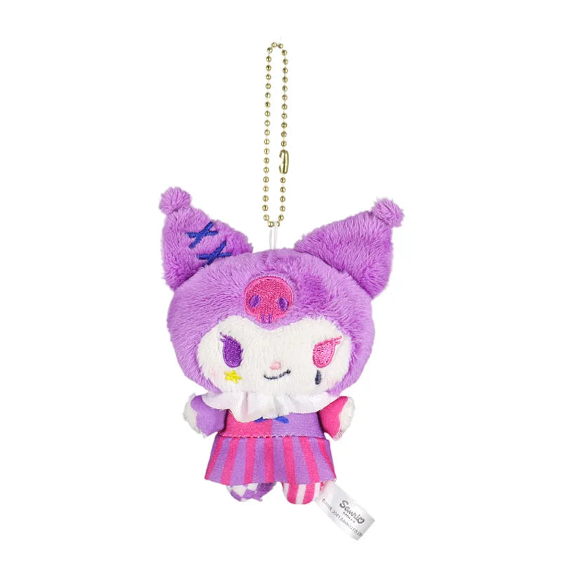 Cute Sanrio Plush Dark Night Circus Toys Devil Cinnamoroll Kuromi Grab Machine Doll Kawaii Plush Toy Pendant Decoration Gift