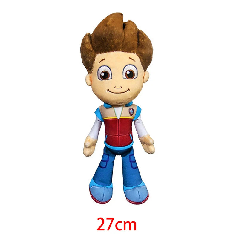 19cm Cartoon Dog Paw Plush Doll Chase Rock Animal Dog Cartoon Model Action Figures Movies Peripherals Children Christmas Gift