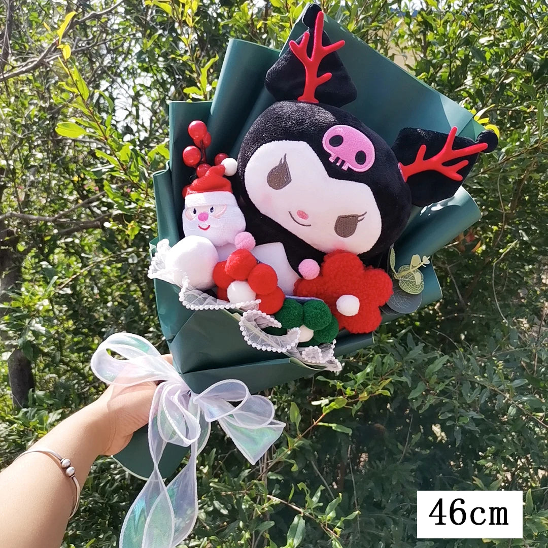 Kuromi My Melody Hello Kitty Cinnamoroll Sanrioed Anime Doll Toy  Plush Bouquet Valentine's Day Christmas Graduation Holiday Gif