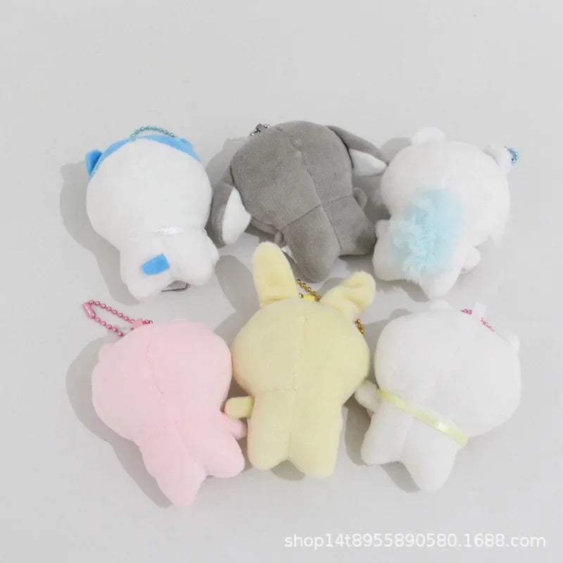 Cartoon Anime Cute Chiikawa Decorative Pendant Self Deprecating Bear Kawaii Hachiware Cute Plush Doll Keychain Usagi Toy Gifts