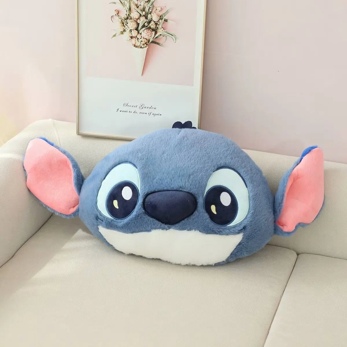 Comfortable Stitch Alien Plushies Cuddly Stuffed Anime Plush Toy Throw Pillow Blanket Back Cushion Sofa Bed Home Decor Gifts