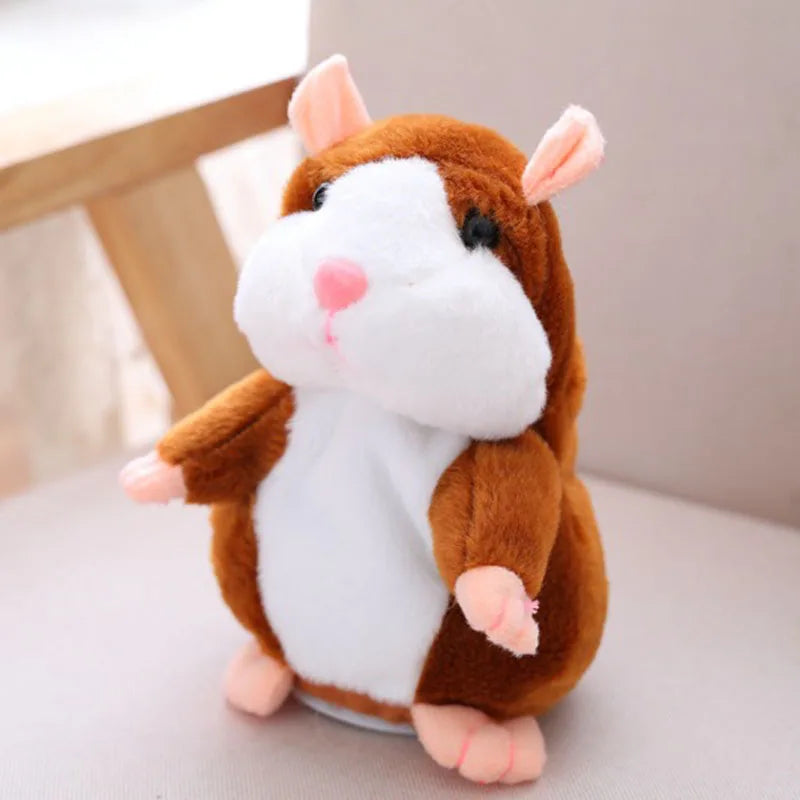 Talking Hamster Plush Toys Speak Talk Sound Record Repeat Stuffed Plush Animal Kawaii Hamster Toy for Children Kid Xmas Gift