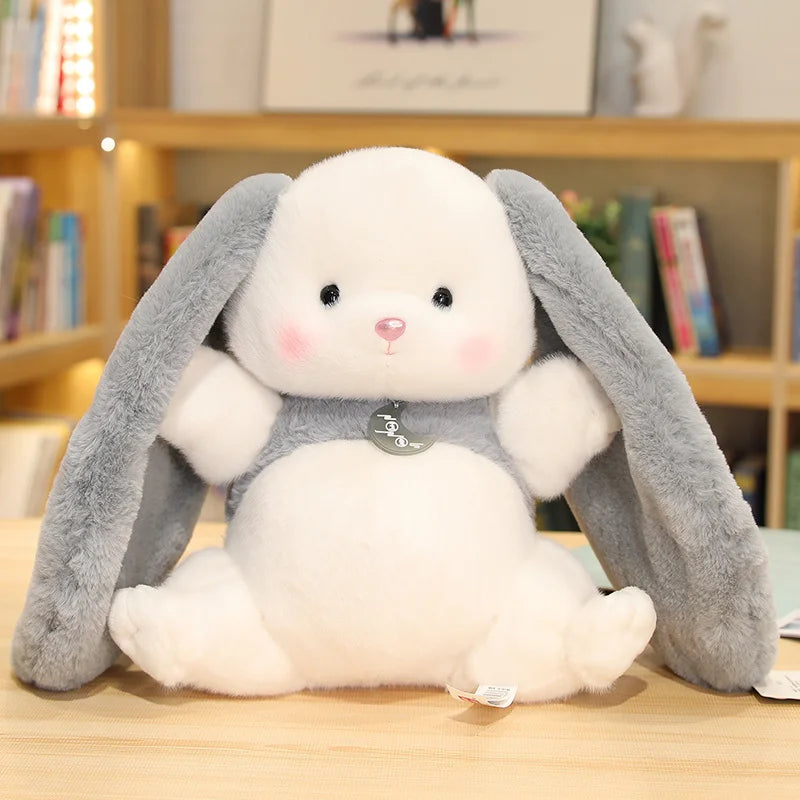 Cuddly Fat Long Ears Rabbit Dolls Baby Kids Daughter Appease Sleep Toys Room Sofa Bed Cushion Plush Colorful Bunny Peluche