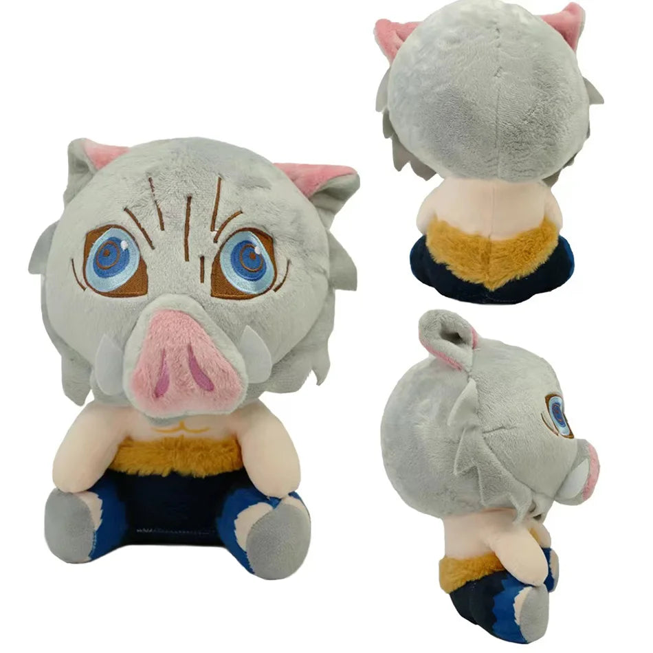 19cm Japan Anime Demon Slayer Akaza Rui Iguro Obanai Tanjirou Kamado Nezuko Agatsuma Zenitsu Plush Toys Doll Peluche Gift