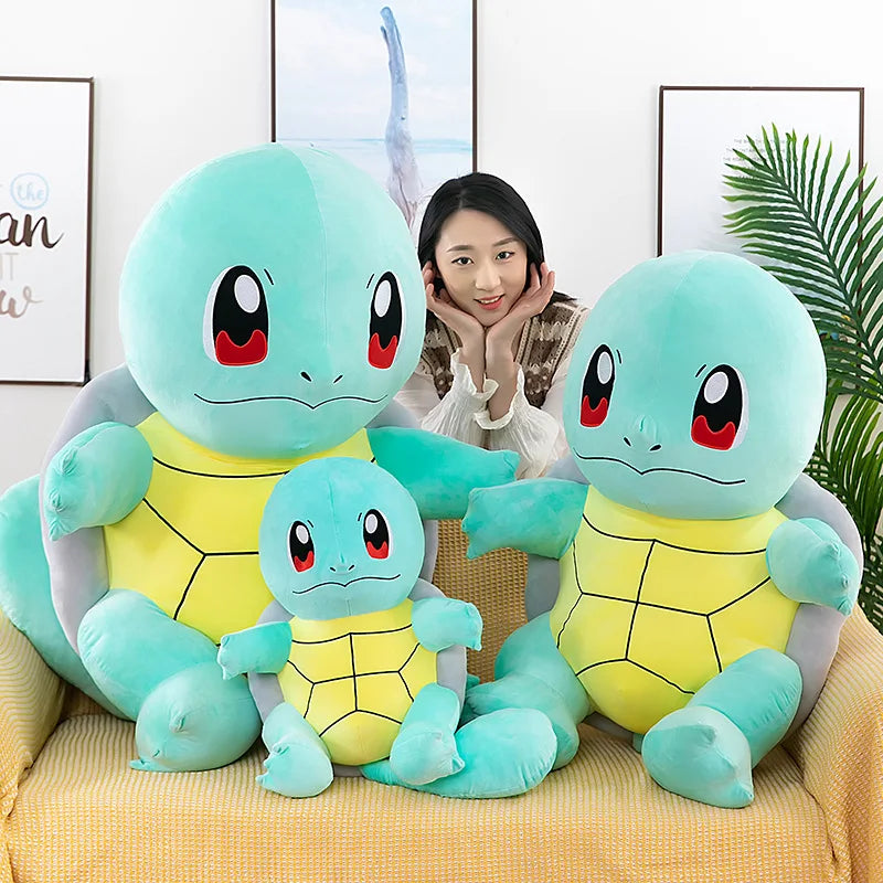 Pokemon Squirtle Big Size Plush Doll Kawaii Pikachu Squirtle Stuffed Toy Cute Tortoise Pillow Sofa Cushion kids Christmas Gift