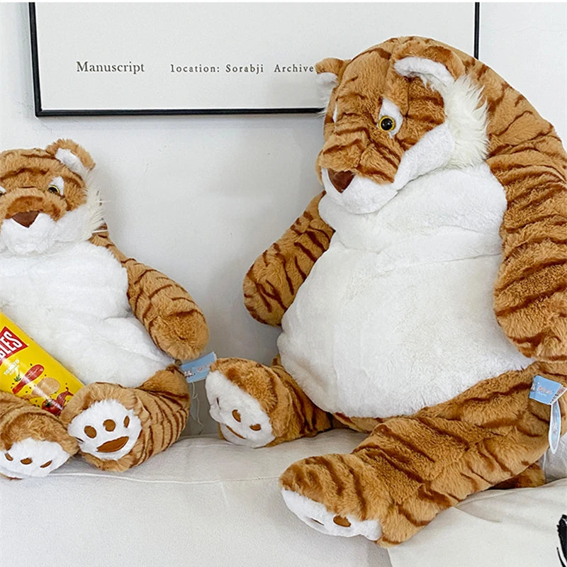 Soft Tiger Plush Toy Throw Pillow Stuffed Animals Duck Crocodile Doll Comfortable Hug Plushies Decorative Pillow For Sofa Gifts