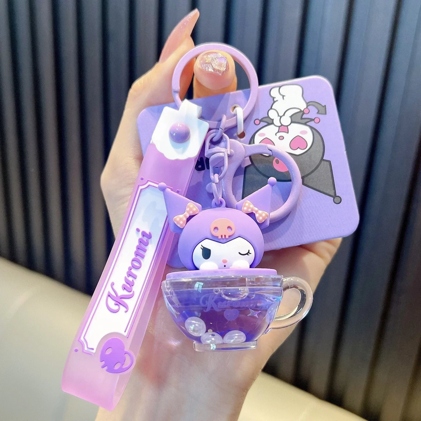 Genuine Sanrio Melody Doll Keychain Cartoon Anime Kuromi Cinnamoroll Plush Camera Trinkets Pendant Girls Funny Cute Gift Toys