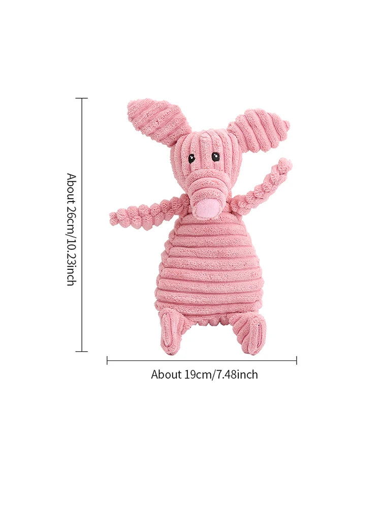 Cute animal shape plush dog toys Bite resistant teeth interactive pet supplies