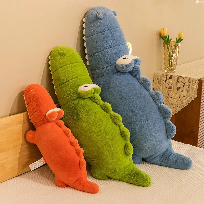 65cm-120cm Stuffed Animal Cartoon Crocodile Plush Toy Simulation Alligator Dolls Kawaii Ceative Pillow for Children Xmas Gifts