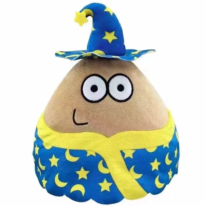 Pou Plush Cartoon Alien Toy, Kawaii Stuffed Animal Boneca, Figura do Jogo Quente, Presentes para Fãs, 22cm