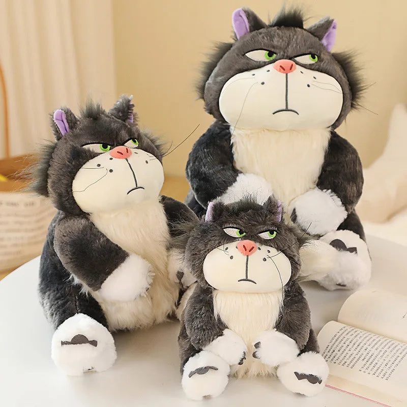 15-35cm Kawaii Cinderella Lucifer Cat Plush Toys Soft Anime Cartoon Princess Kids Stuffed Animals Doll Children's Birthday Gifts