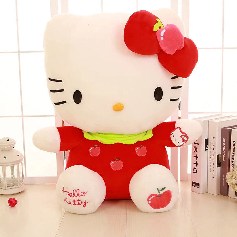 22-35cm Hello Kitty Anime Cute Stuffed Toys Sanrio KT Cat Plushier Soft Pillow Birthday Gifts For Girls Kawaii Pendant Dolls