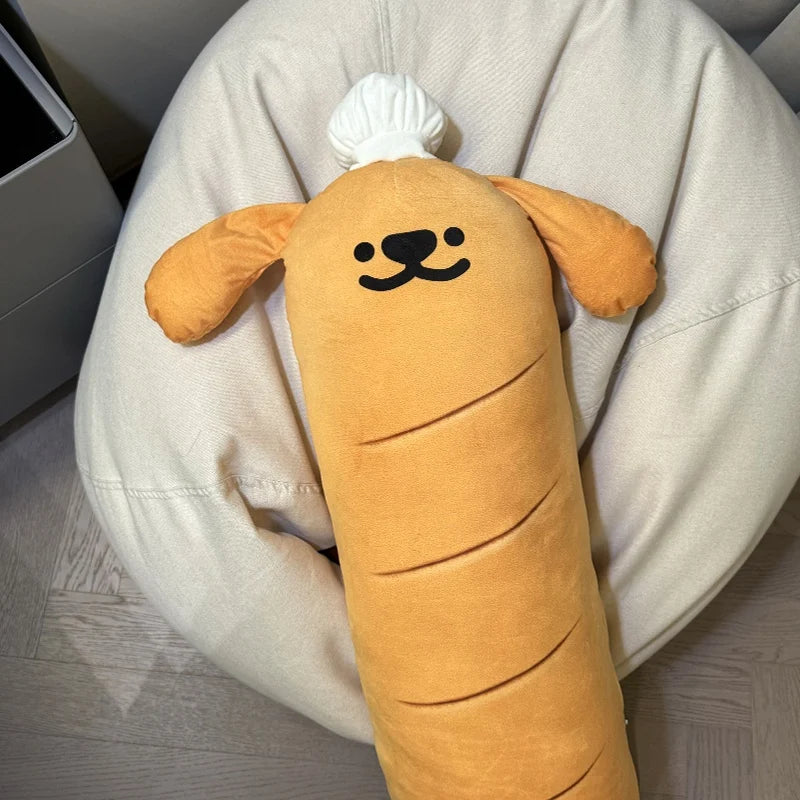 Cute Cartoon Bread Dog Plush Toys Kawaii Long Animal Pillow Stuffed Doll Bed Cushion Room Decor For Kid Birthday Xmas Gifts