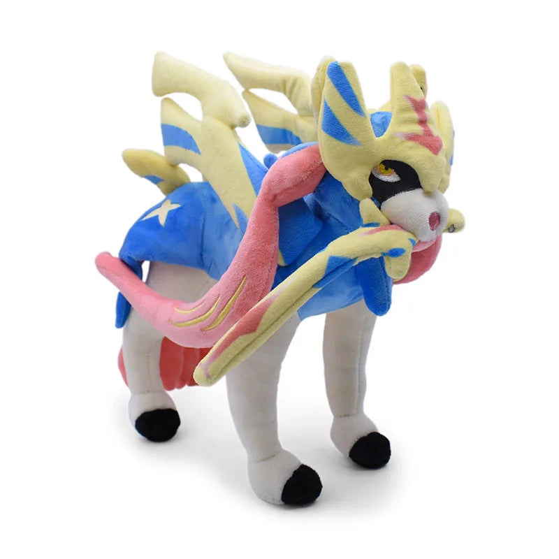 30cm Pokemon Plush Zacian Zamazenta Scarlet and Violet Stuffed Legend Collectible Animal Dolls Toys Decoration Birthday Gifts