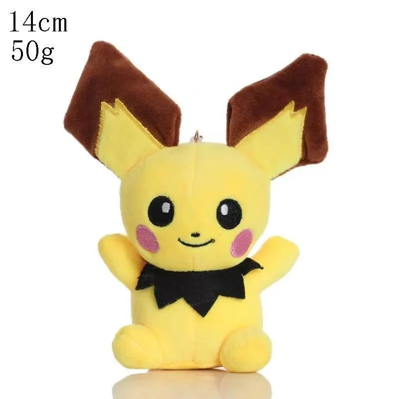 Clearance_Original Pokemon Plush Keychain Cartoon Toys Pikachu Charmander Psyduck Squirtle Snorlax Wobbuffet Doll Kids Kawai Toy