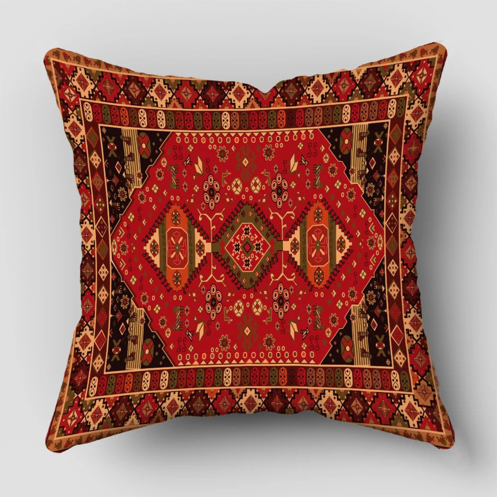 Persian Rug Pattern Pillowcase Living Room Sofa Cushion Cover Fashion Decorative Home Decor 45X45cm Two Sides Short Plush