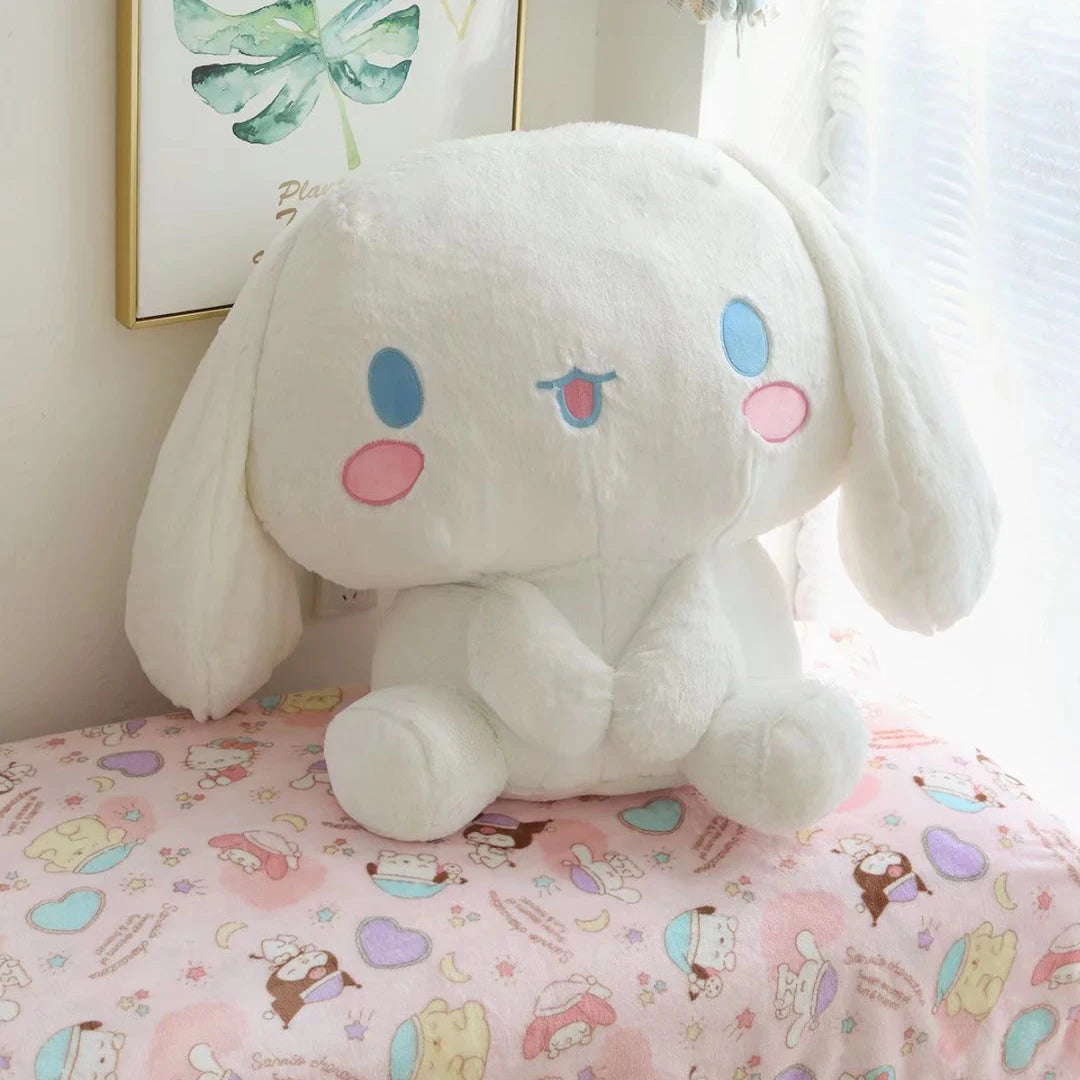 100CM Queen Size Cinnamoroll Plush Toys Kawaii white puppy Stuffed Dolls Bedside Pillow Bay Window Large Cushion Gift For Kids