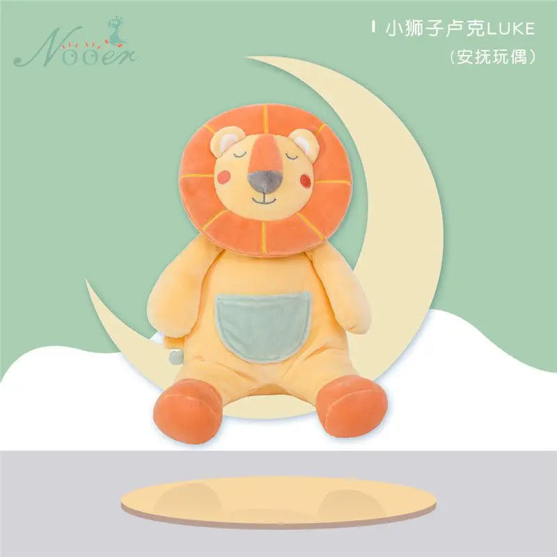 Baby Sleeping Dolls Plush Stuffed Toys Cartoon Lion Bunny Soothe Appease Towel Appease Doll For Newborn Soft Comforting Bib Gift