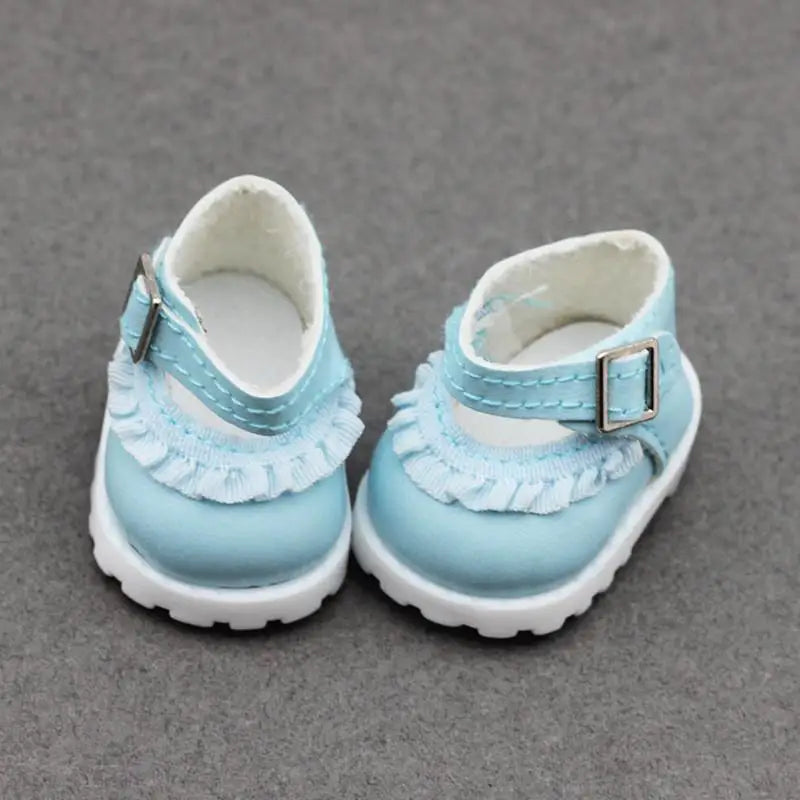 For LABUBU V1 V2 Leather Shoes Suitable for 17cm Cotton Dolls Shoes Boots Toys Casual Sports Shoes Dolls Accessories