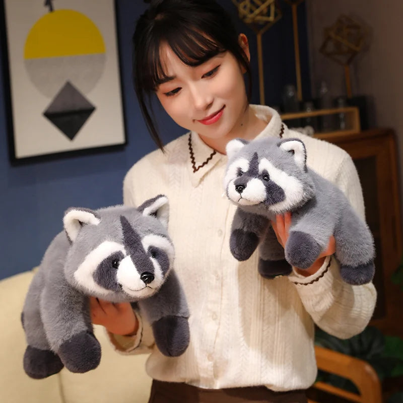 40/55cm Kawaii Raccoon Plush Toy Lovely Raccoon Cute Soft Stuffed Animals Doll Pillow For  Birthday Gift