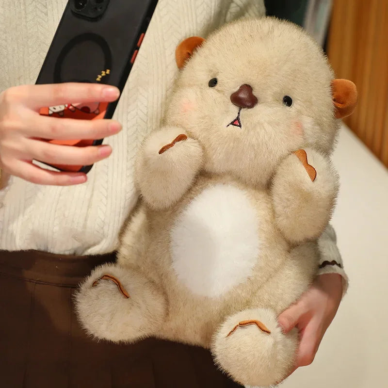 20/30/40cm Simulation Otter Doll Action Figure Plush Toy Anime High Appearance Lifelike Soft Otter Cartoon Christmas Gift