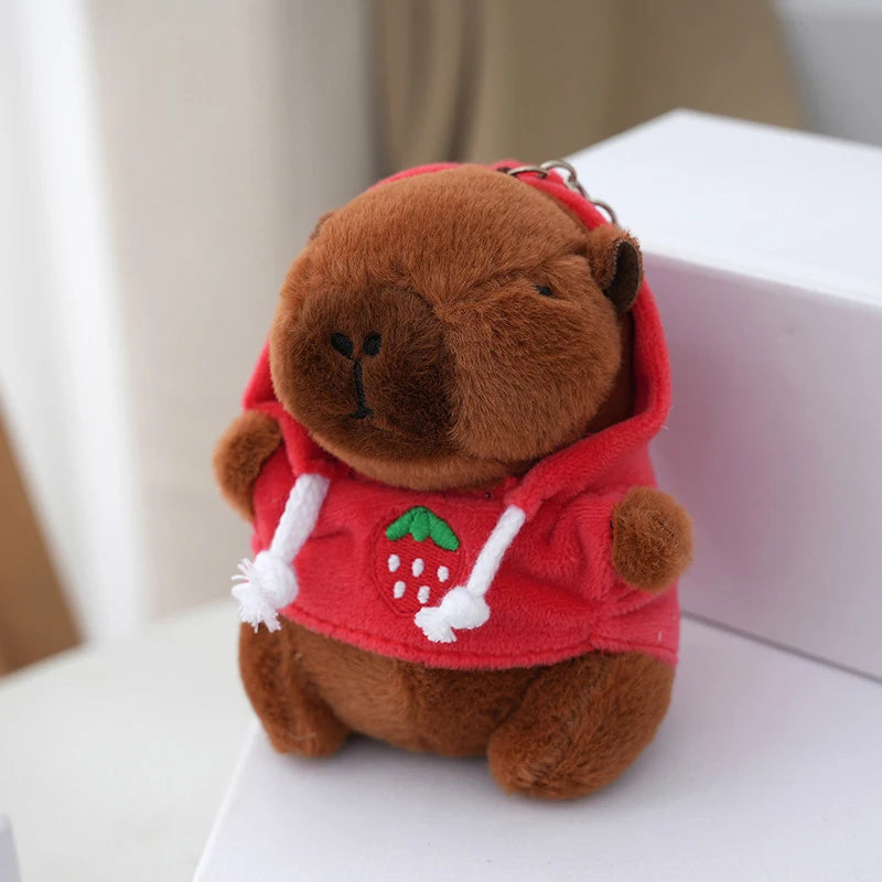 Cute Cartoon Capybara Pendant Plush Toy Doll Bag Hanging Ornaments Cute Kapila Keychain Doll Car Pendant Desktop Doll Ornaments