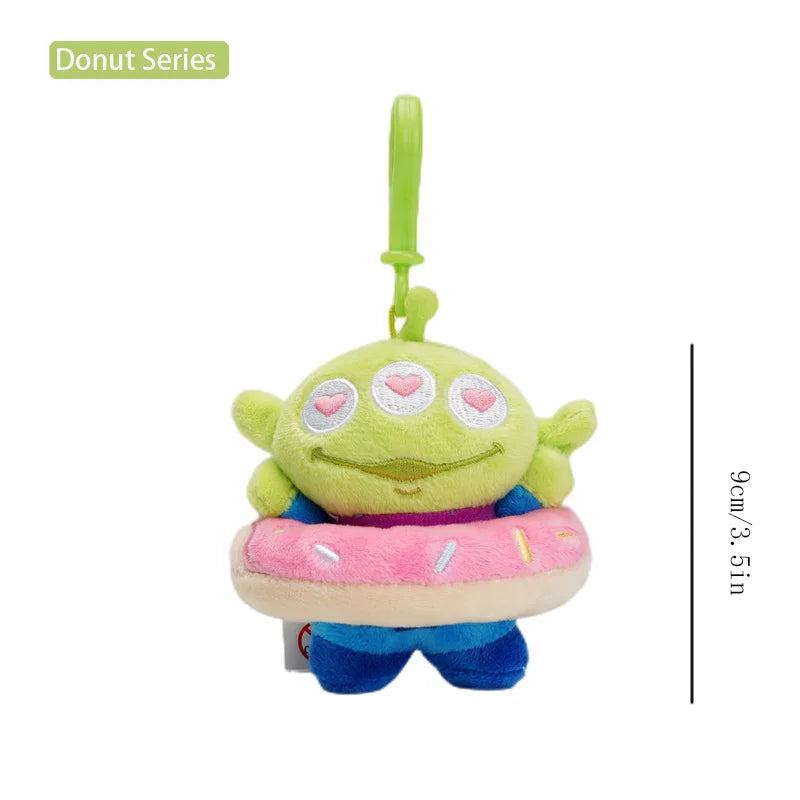 Disney Toy Story Alien Cute Kawaii Three Eyes Boy Plush Pendant School Bag Backpack Pendant Keychain Plush Toy Birthday Gift