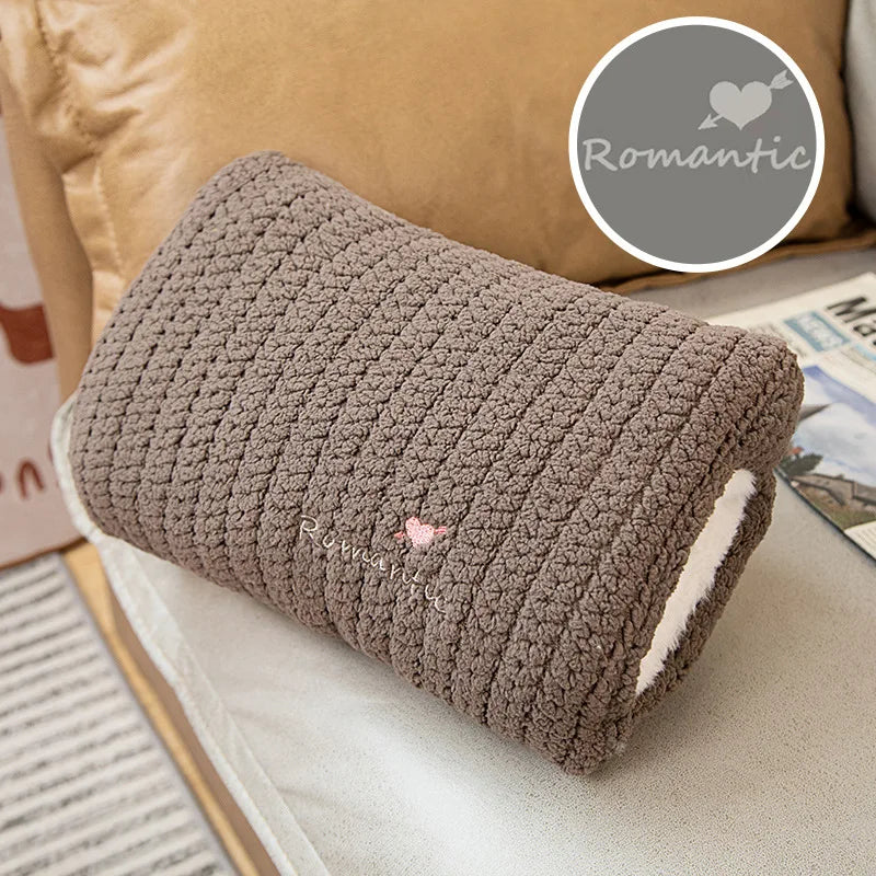 Ins Colorful Pillow Handwarmer Plush Toys Kawaii Plush Doll Soft Stuffed Sofa Bed Office Cushion For Kids Girls Birthday Gift