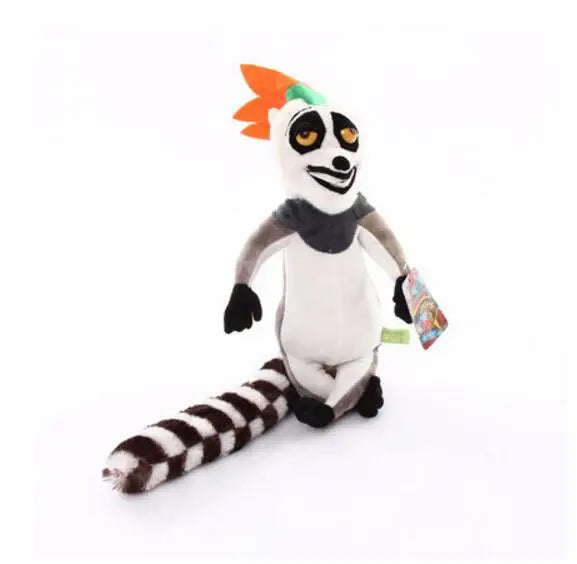 Madagascar Plush Penguin Animals Toys,Lion Alex Zebra Marty Giraffe Melman Hippopotamus Gloria Pelucia Brinquedo Juguete 20-30cm