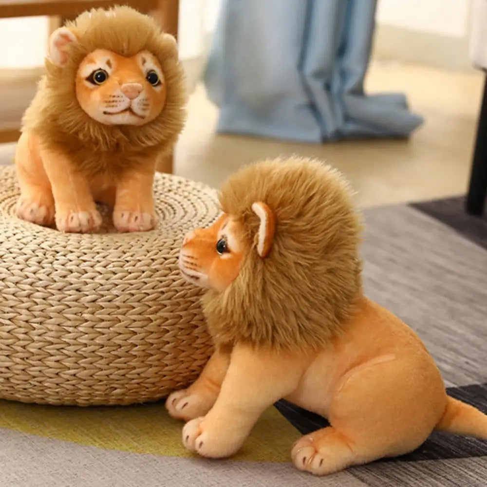 Cute Lion Tiger Doll Plush Toy Stuffed Toys Kawaii Plushies Dolls Pillow Simulation Animals Toys for Children Home Decoration