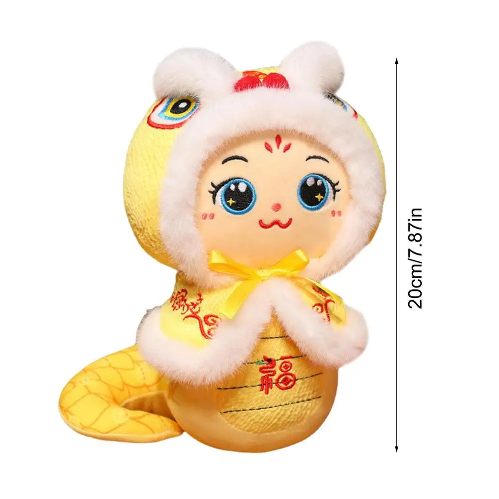 2025 Year of the Snake Plush Toy Lucky Mascot Chinese New Year Snake Stuffed Animal doll for Lunar Year Spring Festival Gifts