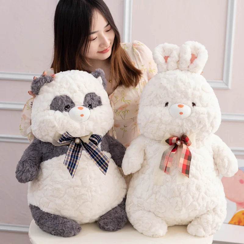 1pc 60cm Cuddly Fat Soft Stuffed Bear&Panda&Pig&Rabbit Toys Pillow Baby Kids Sleep Appease Peluche Elegant Gift For Lover