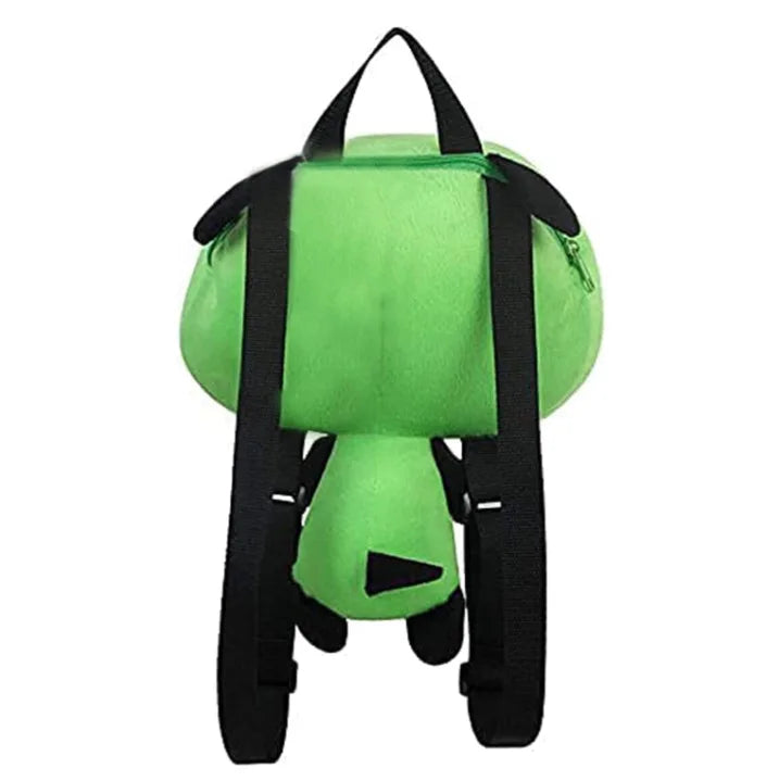 New Alien Invader Zim 3D Eyes Robot Gir Knapsack Cute Stuffed Plush Green Kawaii Plush Doll Knapsack for Gir’s Xmas Gifts