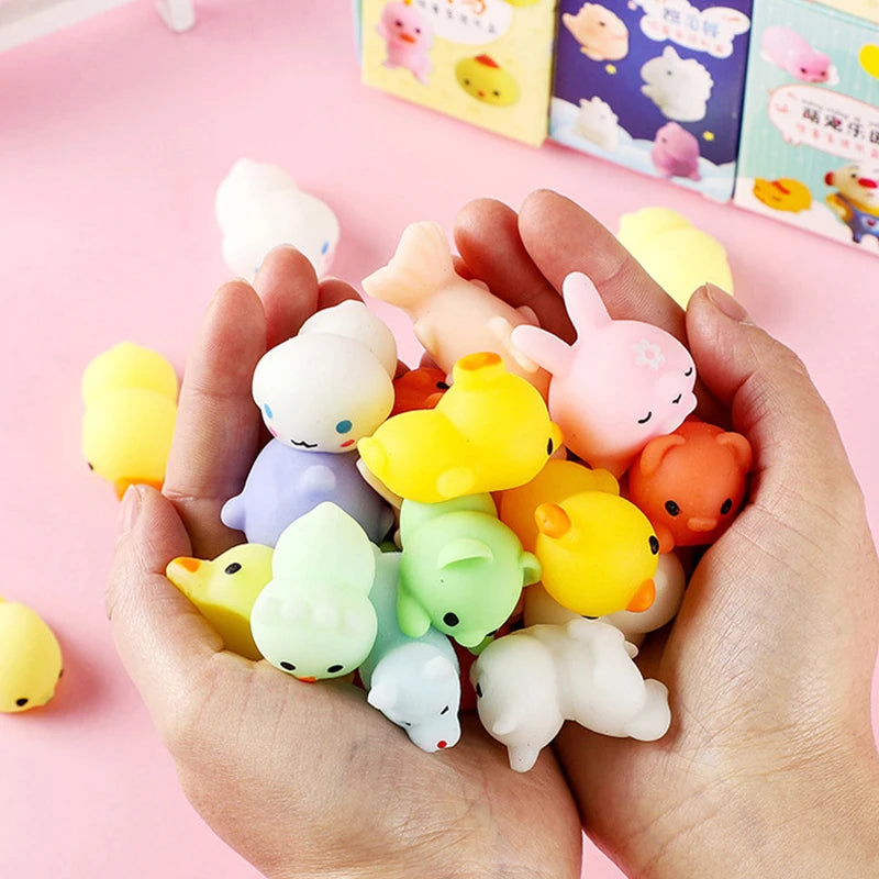 10Pcs Kawaii Mochi Squishy Animals