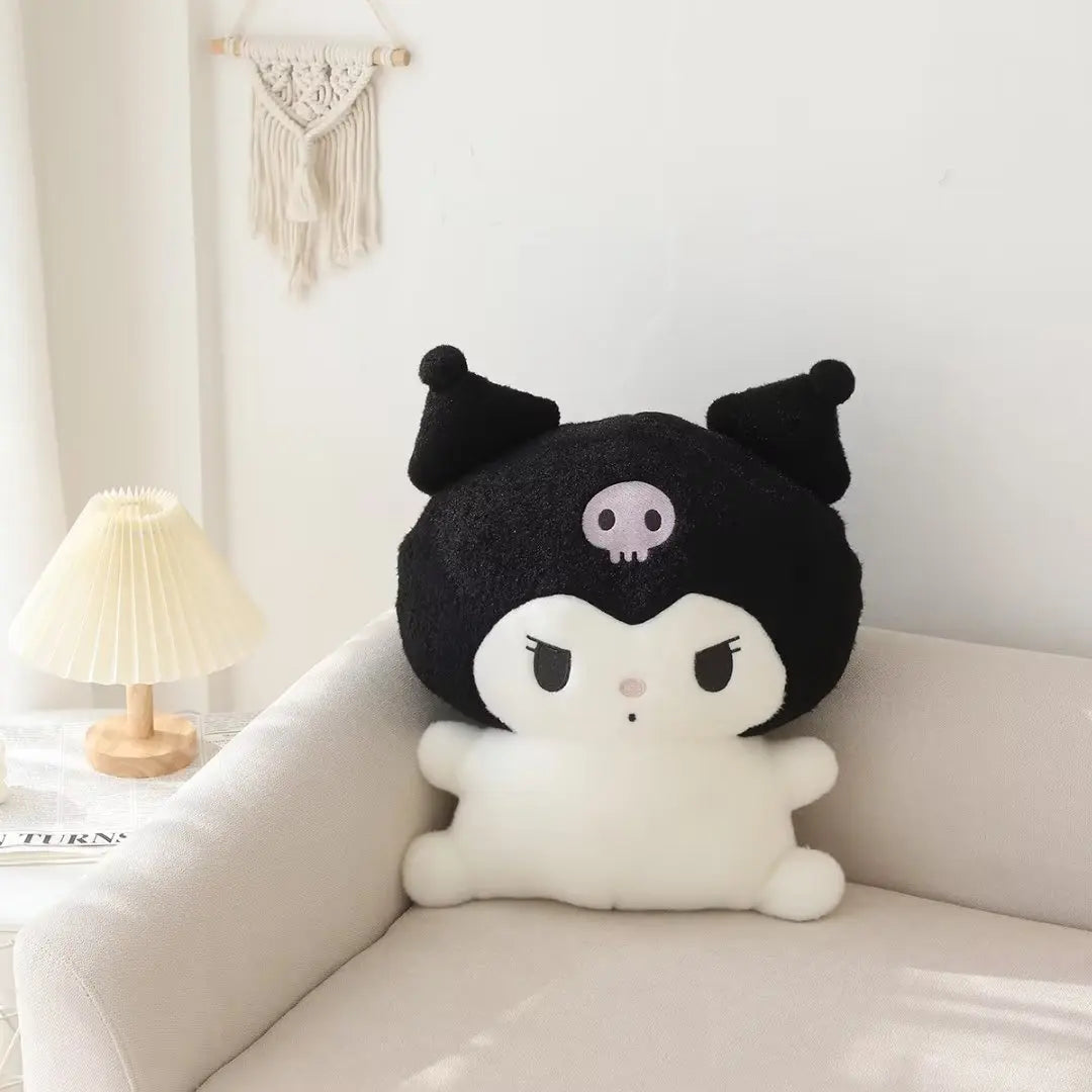 Sanrio Peluche Melody Kuromi Cinnamoroll Hangyodon Plush Pillow Pom Pom Purin Stuffed Cushion Plush Doll Xmas Gift For Girl