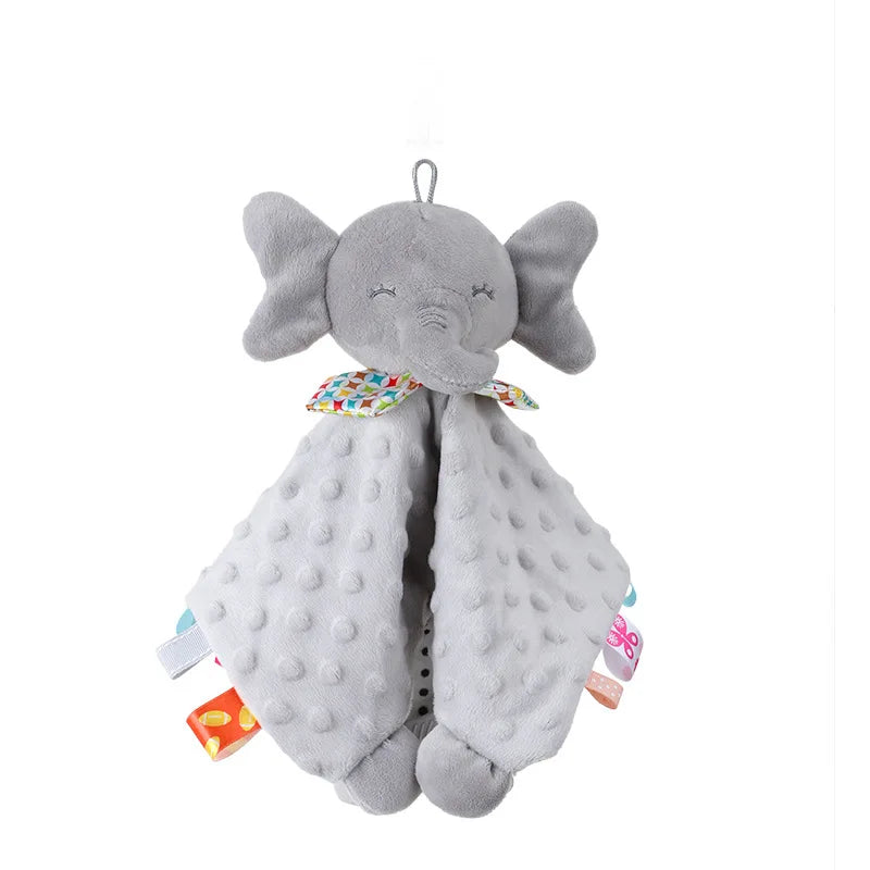 New Soft Appease Towel Baby Rattle Animals Toys Soothe Reassure Sleeping Blankie Towel Lathe Hanging Educational Toddler Toys