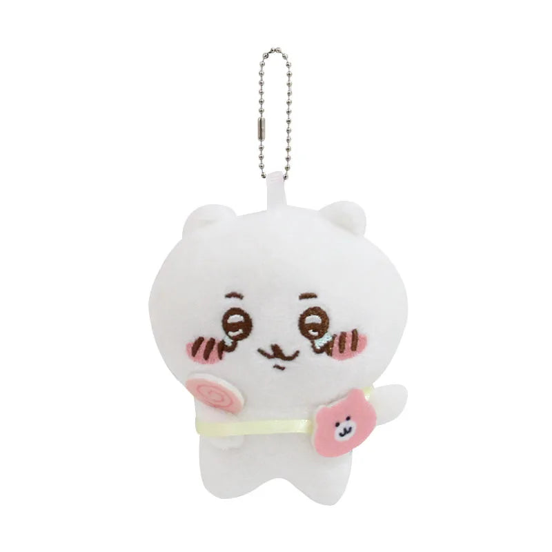 Cartoon Anime Cute Chiikawa Decorative Pendant Self Deprecating Bear Kawaii Hachiware Cute Plush Doll Keychain Usagi Toy Gifts