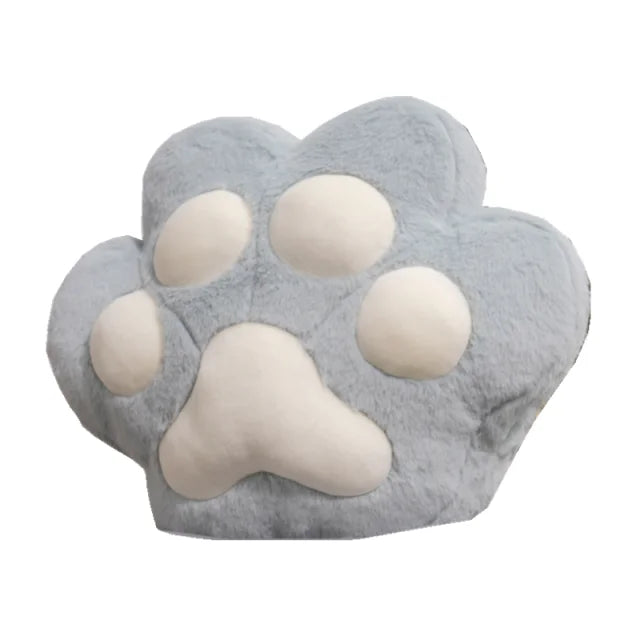 Kawaii Animal Bear Paw Pillow Cute Stuffed Cat Paw Hand Warmer Plush Blanket Home Chair Decor Children Gift