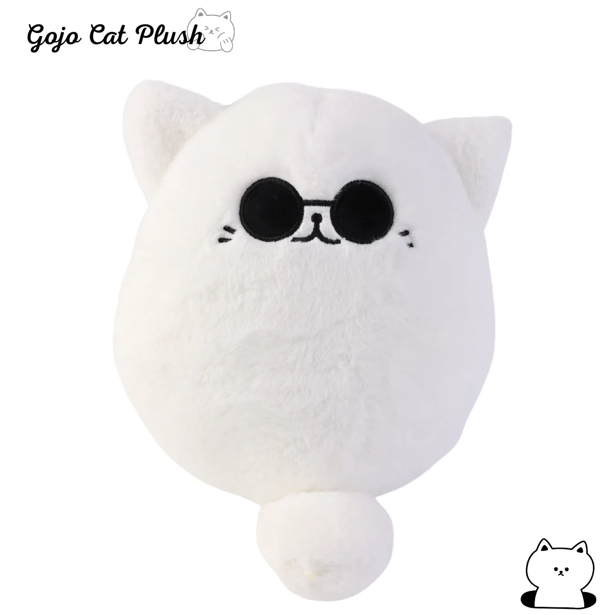 32cm Soft Gojo Cat Plush Pillow Hot Anime Sunglasses White Cat Plushies Toys Stuffed Animals Doll Home Decor Kids Birthday Gift