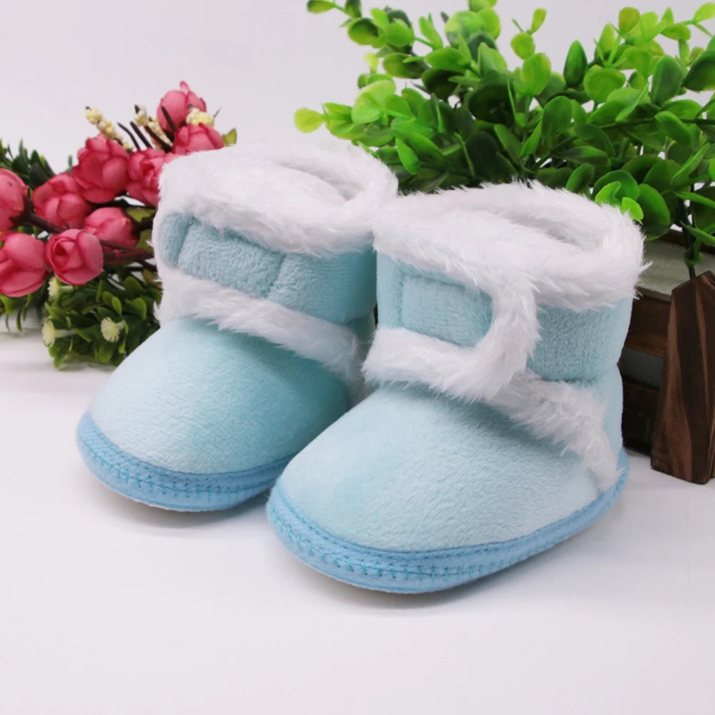 Winter Snow Baby Boots Newborn Warm Booties Soft Sole First Walkers Shoes for Baby Girls Boys Infant Shoes Toddler 0-18Months