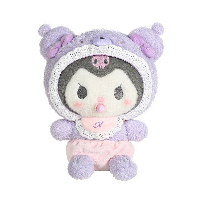 Kawaii Sanrio Hello Kitty My Melody Cinnamoroll 15Cm Plush Doll Pendant Baby Series Keychain Bag Pendant 20Cm Doll Birthday Gift